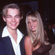 Leonardo DiCaprio and Kristen Zang at the Romeo & Juliet premiere in 1996.